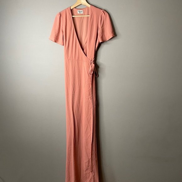 Show me your mumu wrap dress noelle flutter maxi - Picture 2 of 12